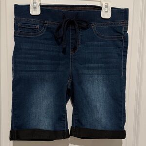 No Boundaries Navy Denim Shorts